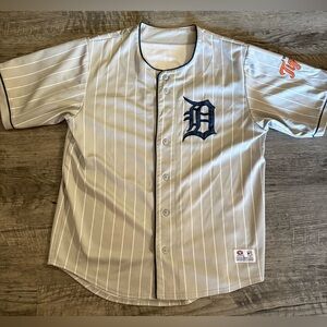 Detroit Tigers Gray Pinstripe Jersey
